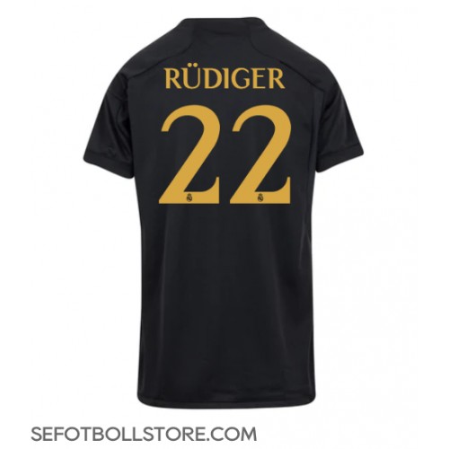 Real Madrid Antonio Rudiger #22 Replika Tredje Tröja Dam 2023-24 Kortärmad